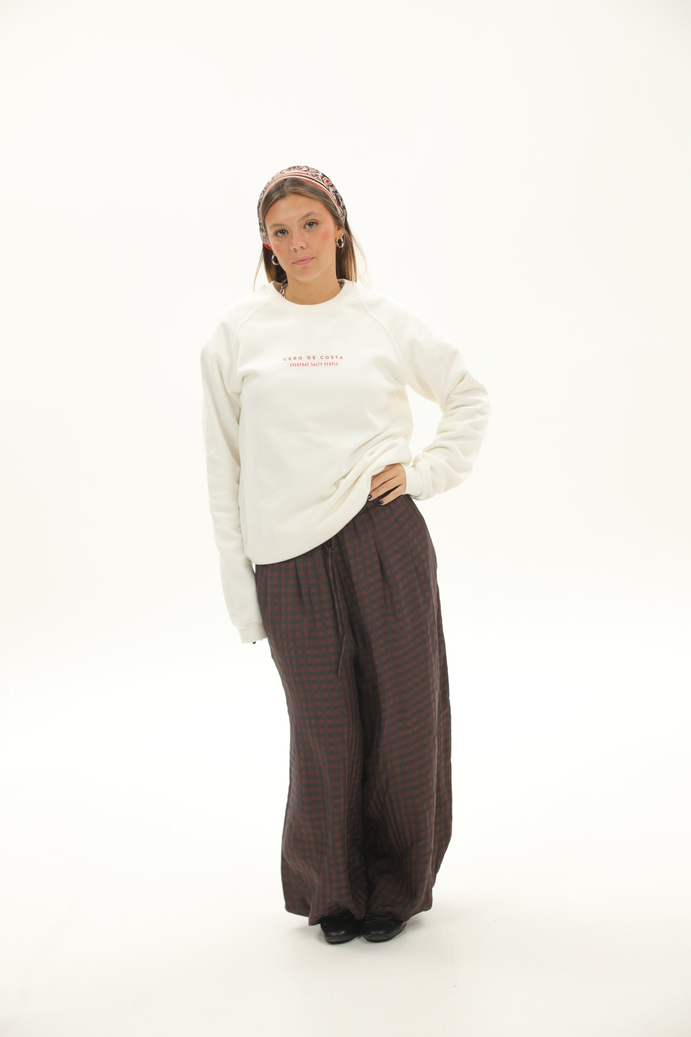 SUDADERA "PANXÓN" BLANCO/ROSA  “BAIONA”